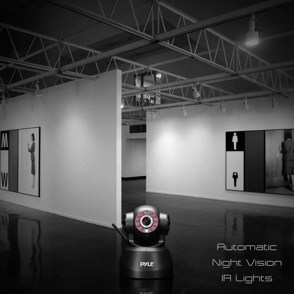 Pyle Wireless Home Security IP Camera WiFi Remote H.264 MJPEG Video Monitor